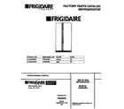 Frigidaire FRS20QRBD1 front cover diagram