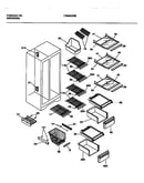 Shelves, water tank, 3-door mullion