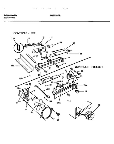 Controls, damper, fan section