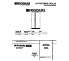 Frigidaire F45PC22BW0 front cover diagram