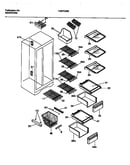 Shelves, water tank, 3-door mullion