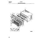 Frigidaire FAL106W1A2 cabinet front and wrapper diagram