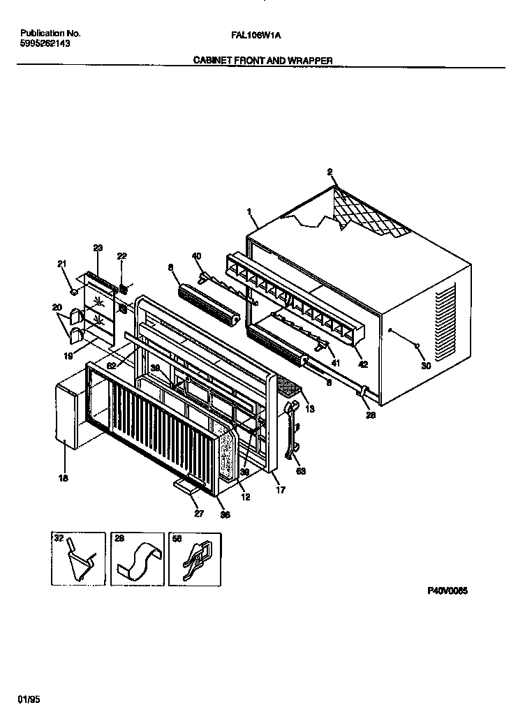 Cabinet front and wrapper
