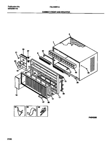 Cabinet front and wrapper