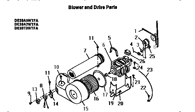 Blower  & drive parts