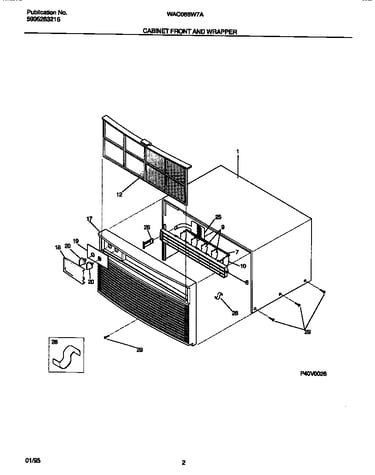 Cabinet front and wrapper