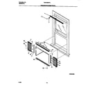 White-Westinghouse WAC086W7A1 window mounting parts diagram