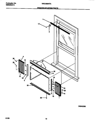 Window mounting parts