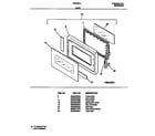 Tappan TMS062U1S0 door diagram