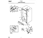 Frigidaire FFU12M5CW0 cabinet/control/shelves diagram