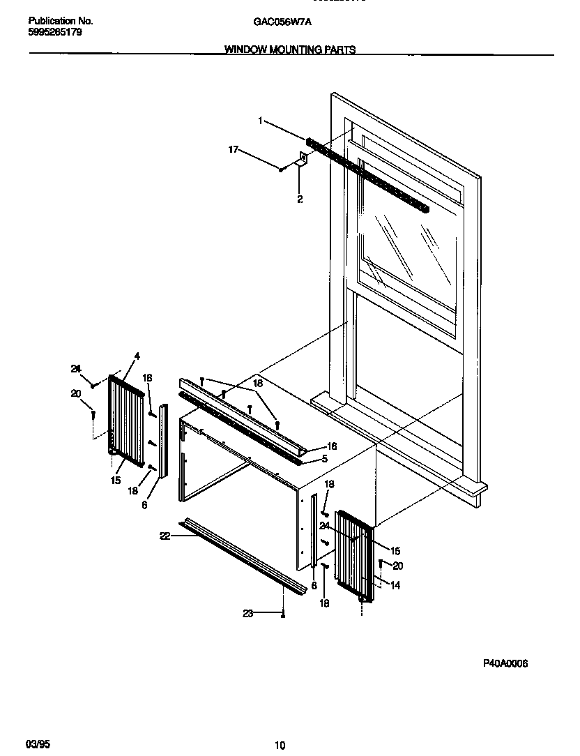 WINDOW MOUNTING PARTS