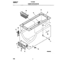 Universal/Multiflex (Frigidaire) MFC09M3BW1 cabinet/controls/shelves diagram