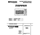 Tappan TMS083U1W0 front cover diagram