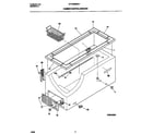 Universal/Multiflex (Frigidaire) MFC09M6BW1 cabinet/control/shelves diagram