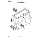 Universal/Multiflex (Frigidaire) MFC23M4BW3 cabinet/control/shelves diagram