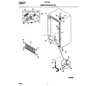 Universal/Multiflex (Frigidaire) MFU14M2BW3 cabinet/control/shelves diagram