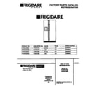Frigidaire F45WC24BW0 front cover diagram