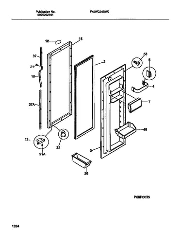 Refrigerator door