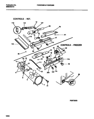 Controls, damper, fan section