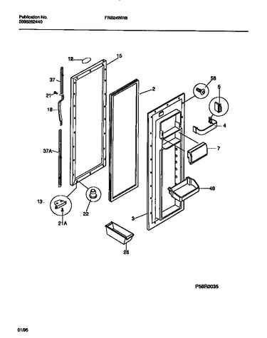 Refrigerator door