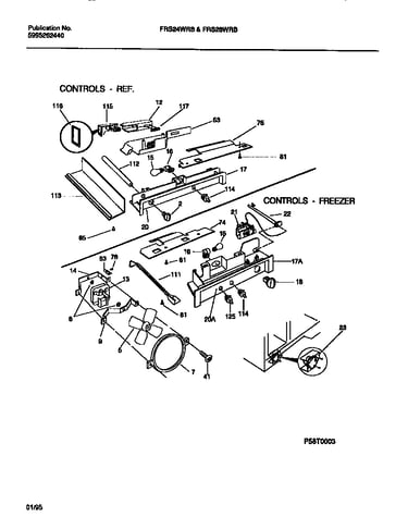 Controls, damper, fan section