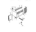 White-Westinghouse AH157J2A2 window mounting parts diagram