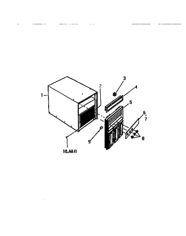 Cabinet, front, wrapper