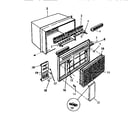 White-Westinghouse AS248J2K1 cabinet, front, wrapper diagram