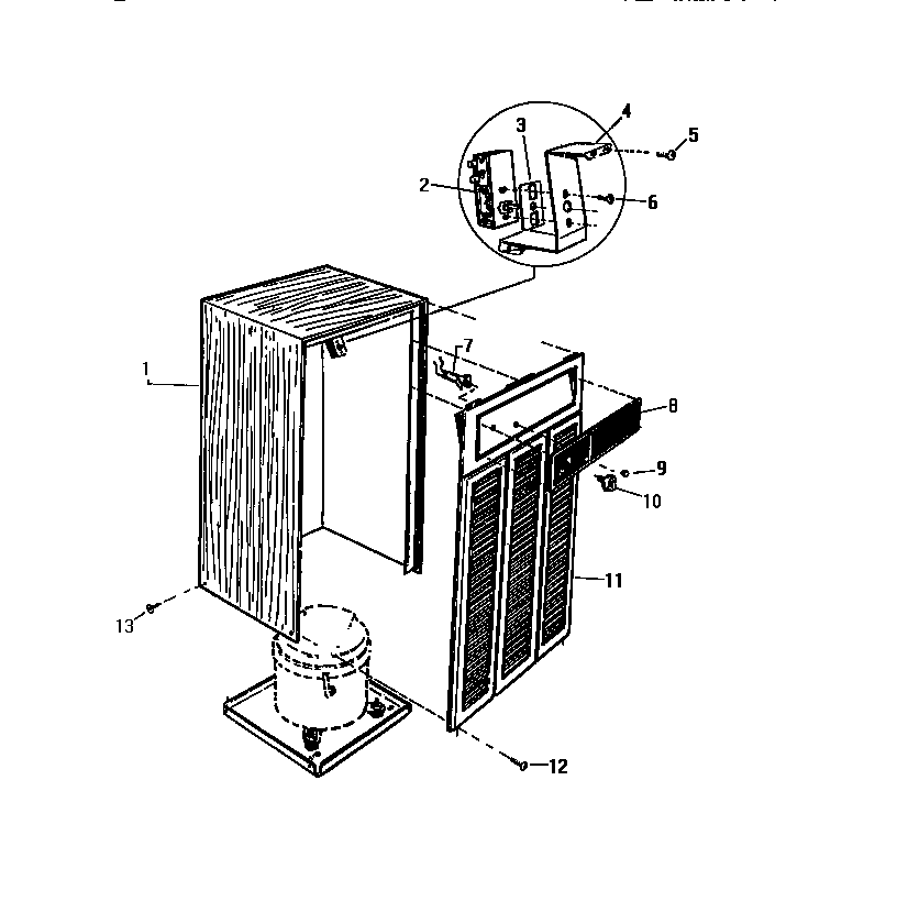 Grill, humidistat, dial plate