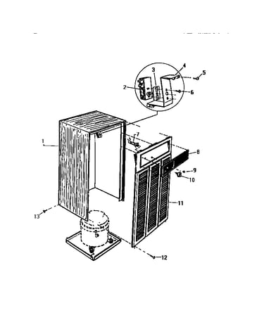 Grill, humidistat, dial plate