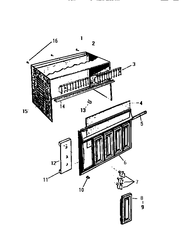 Cabinet, front, wrapper