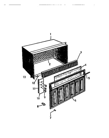 Cabinet, front, wrapper