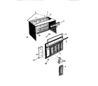 White-Westinghouse AL183J2A1 cabinet, front, wrapper diagram