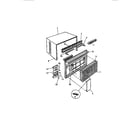 White-Westinghouse AC088J7B1 wrapper, front diagram