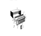 White-Westinghouse AS227K2K1 cabinet, front, wrapper diagram