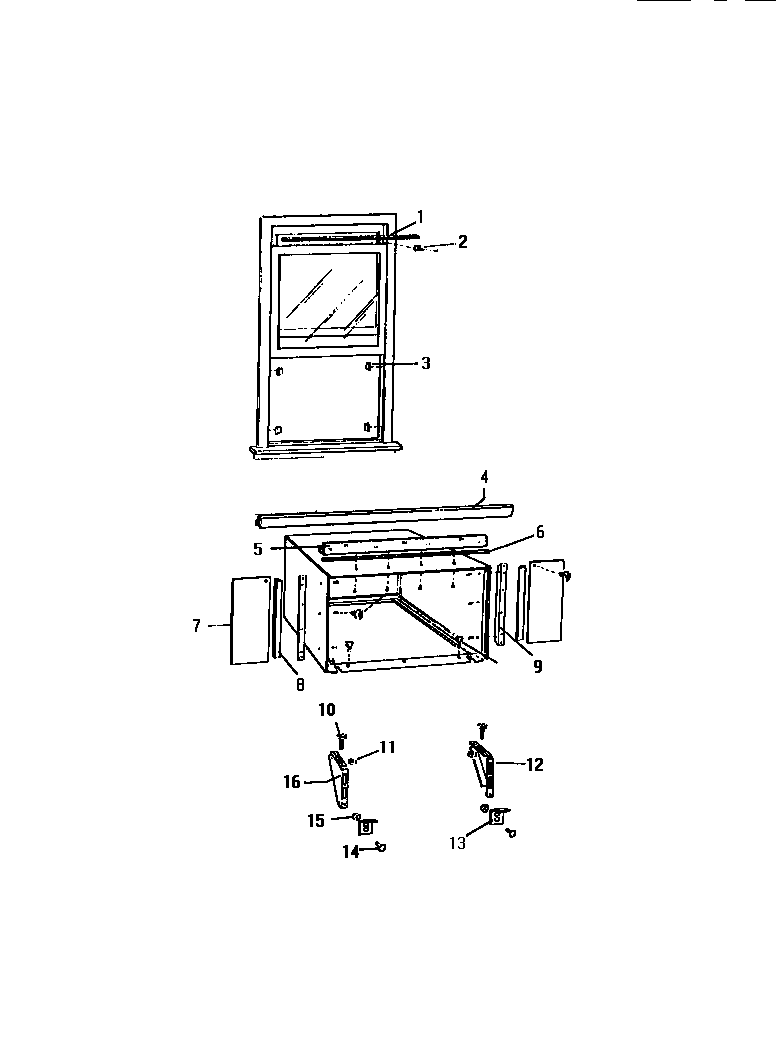 Window mounting parts