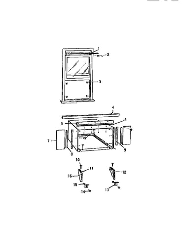Window mounting parts