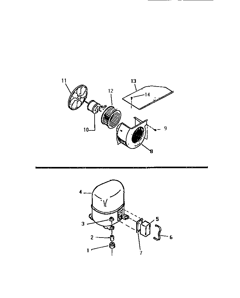 Air handling parts, compressor