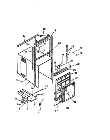 Cabinet, front, wrapper