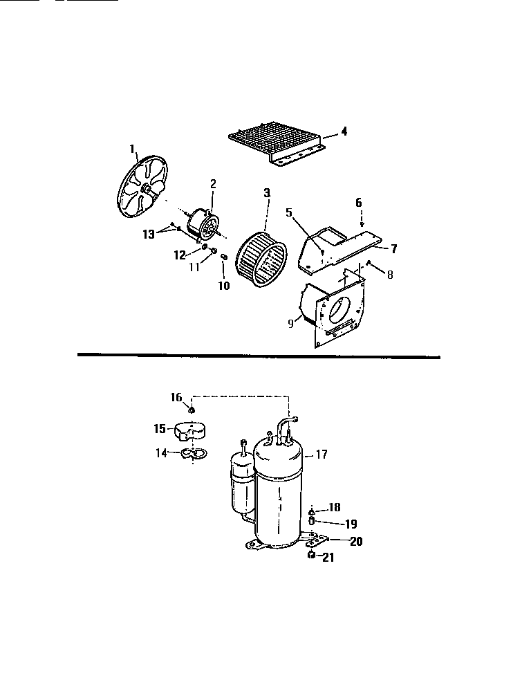 Air handling parts, compressor
