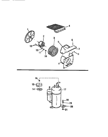 Air handling parts, compressor
