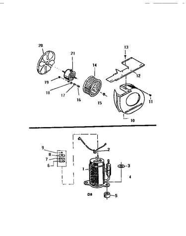 Air handling parts, compressor