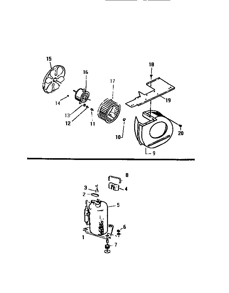Air handling parts, compressor