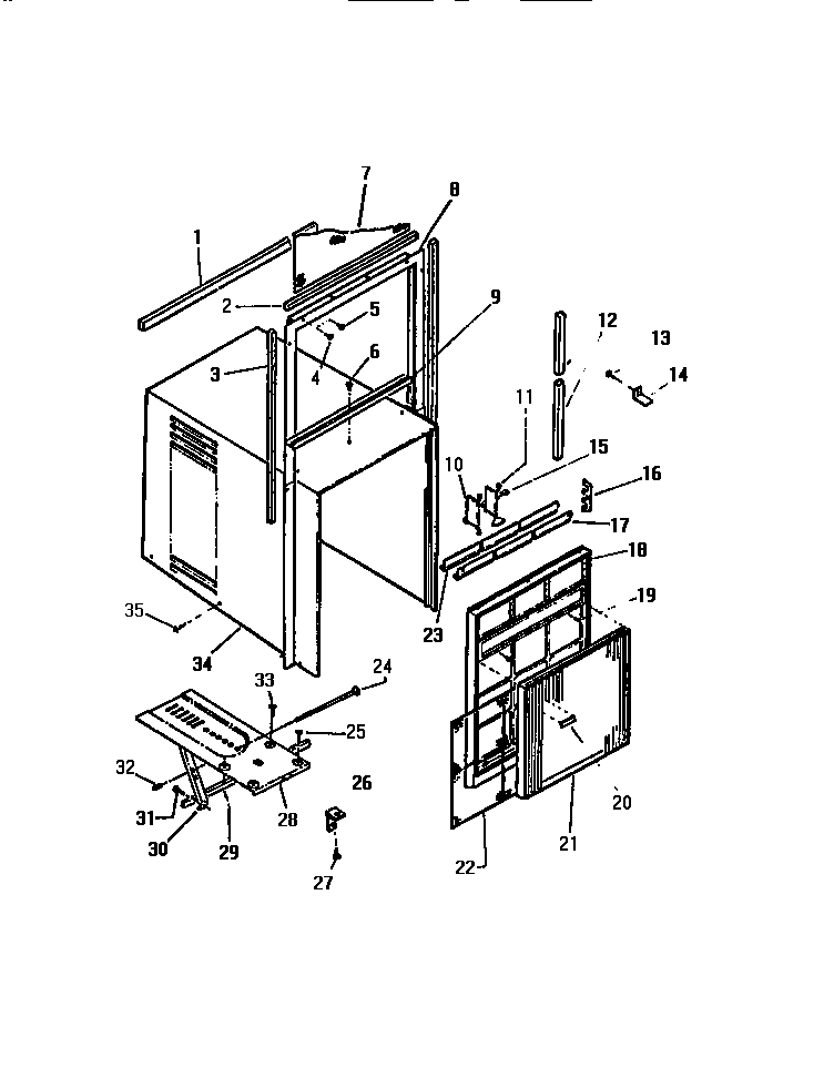 Cabinet, front, wrapper