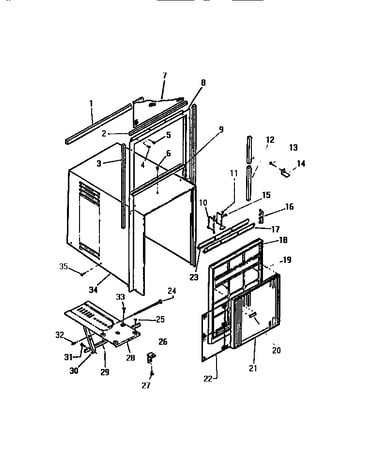 Cabinet, front, wrapper