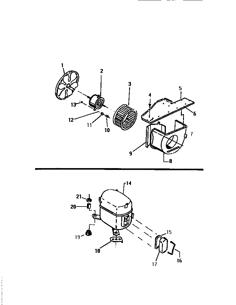 Air handling parts, compressor
