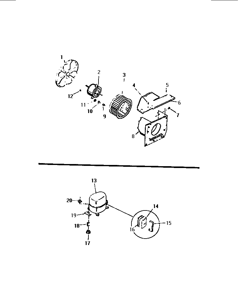 Air handling parts, compressor