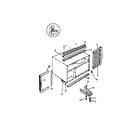 White-Westinghouse AC08EJ1A1 window mounting diagram