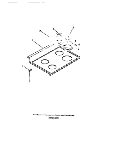 Cook top, surface units, drip pans