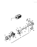 Motor, pump assembly